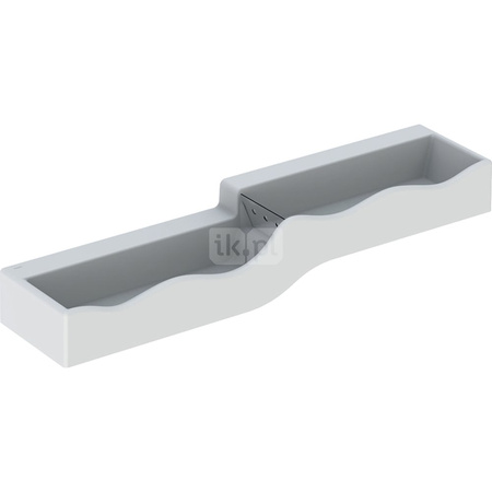 Umywalka dla dzieci Geberit Bambini, B180, do czterech baterii umywalkowych, niższa umywalka po lewej stronie