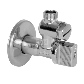 A80 zawór kątowy z filtrem, antykamienny, 1/2 GZ x 3/8 GZ