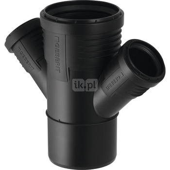 Złącze czwórnik GEBERIT Silent-PP 90mm x 50mm x 50mm x 90mm  (DN 90 x DN 50 x DN 50 x DN 90)