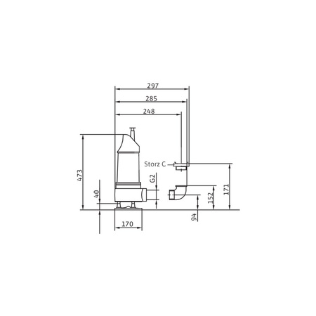 Pompa zanurzeniowa do ścieków WILO EMU KS 3x400V, moc 1.9W