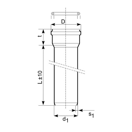 Rura z kielichem klasa C - SN 8 lita KGEL 160x4,7/3000