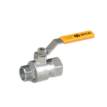 TAJO SOLAR zawór kulowy, 3/8GW x 3/8GZ, dźwignia INOX