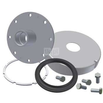 Zestaw do montażu modułu grzejnego - pokrywa kołnierzowa z tuleją 2", fi180 (zasobniki MEGA serii N, 750-1000l) Akcesorium