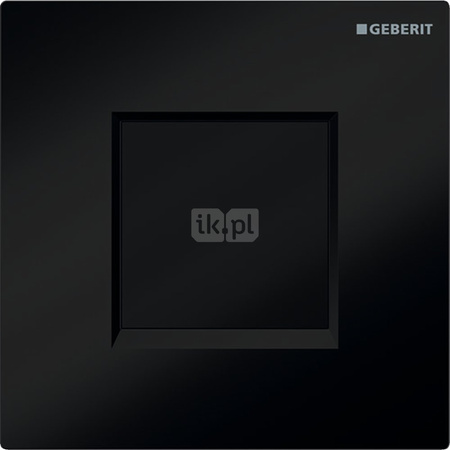 Elektroniczny zawór spłukujący Geberit do pisuaru, zasilanie bateryjne, Typ 30, czarny-chrom bł.