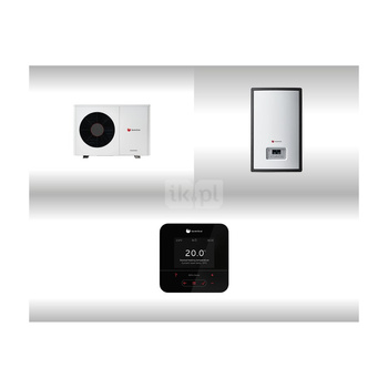 Pakiet systemowy OZE Nr 02 - Pompa ciepła powietrzna powietrze-woda split SAUNIER DUVAL GeniaAir HA 5-5 OS 4.88kW 230V + Stacja hydrauliczna HA 5-5 WSB + Regulator SRC 720