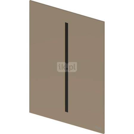 TECEfilo - Velvet-mechanizm spłukujący elektroniczny do pisuaru U2, zasilanie bateria 7,2, z powłoką Fenix, beżowo-brązowy (Castoro Ottawa)