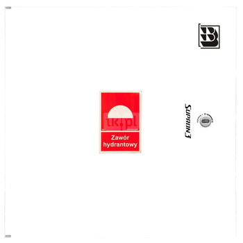 Dwa zawory hydrantowe typ ZH-52 wraz z obudową. Szafka ochronna 550. Szafka zawieszana, Znak B, zamek OTS, kolor RAL9003