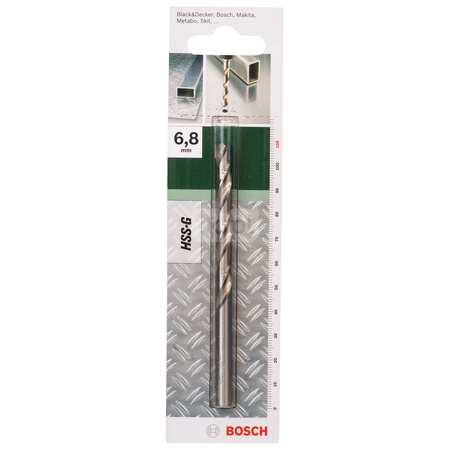 Wiertła do metalu HSS-G, DIN 338 D = 6,8 mm, L = 109 mm
