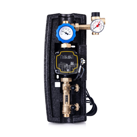 Solarna jednodrogowa grupa pompowa Viteco 1D/1-6L (z pompą elektroniczną Grundfos UPM3 Solar 15-75, z rotametrem 1-6 l/min)