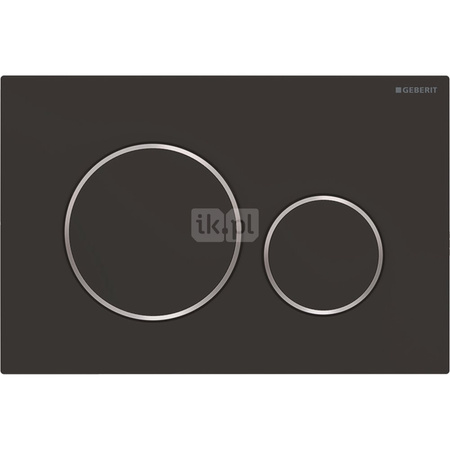 Przycisk uruchamiający Geberit Sigma20, przedni, czarny mat