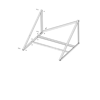 1 kW PB018 mocowanie, dach płaski, balastowy 15st. poziom, KLIK