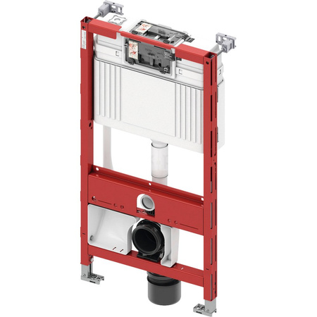 TECEprofil - stelaż podtynkowy do WC ze spłuczką podtynkową uruchamianą z przodu, do uniwersalnego podłączenia toalety myjącej, wysokość 980 mm
