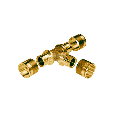 Złączka T 63/50/40 10 bar zacisk. mosiądz