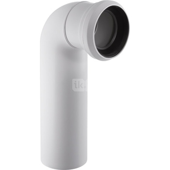 Kolano odpływowe do WC 90st. białe