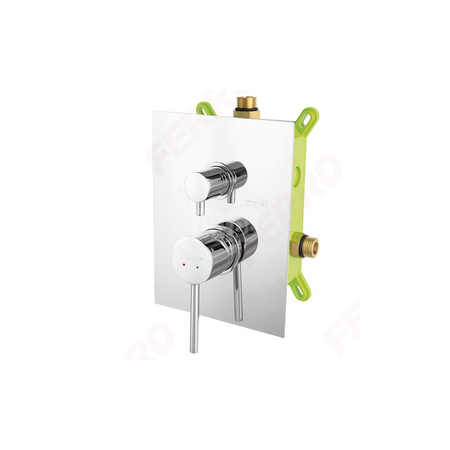 FIESTA BOX bateria podtynkowa natryskowa3-funkcyjna, chrom