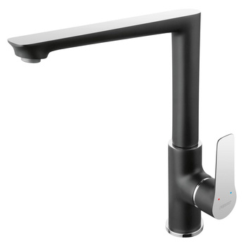 ADORE BLACK/CHROME bateria zlewozmywakowa, stojąca, czarny/chrom