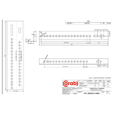 Łącznik szyny wzdłużnej L520