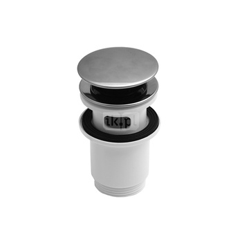 SPPT01E Z-r spust. G11/4 do umywalki z przelew.przycisk duży okrągły wypukły chromowany