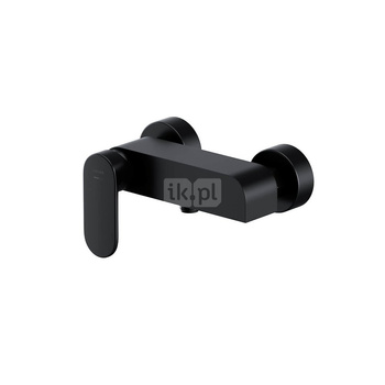 BATERIA NATRYSKOWA ŚCIENNA CREA 1 UCHW CZARNA