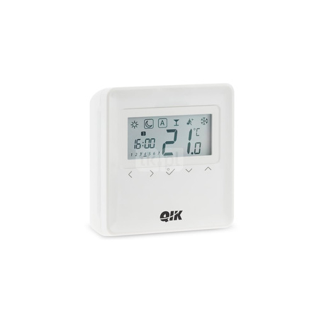 Tygodniowy regulator temperatury QIK - przewodowy, z wyświetlaczem