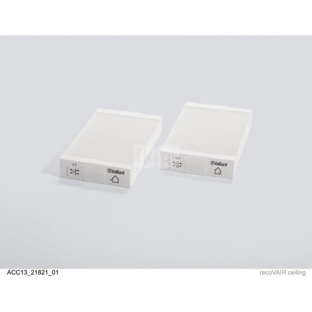 Zestaw filtrów F7 i G4 do recoVAIR 150/4, zestaw zawiera 2 sztuki fitrów klasy F7 i G4 (nawiew/wywiew) 