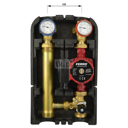 Grupa mieszająca GZ 6/4" z zaworem 3-drogowym i pompą GPAII