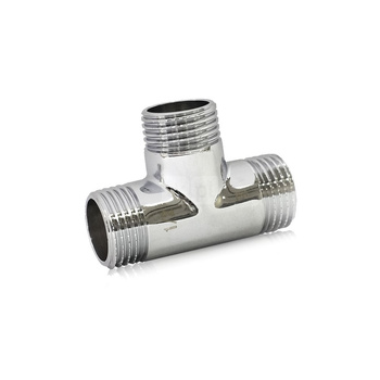 Trójnik GZ GZ GZ mosiężny chromowany 1/2"