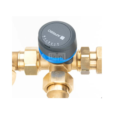 Zestaw mieszający ze sprzęgłem hydraulicznym BPS 961 AP, człon z zaworem obrotowym ARV 362 i termostatycznym ATM 561, pompy AFRISO APH