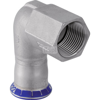 Kolano Geberit Mapress Edelstahl przejściowe 90° z gw.wewn. d28-Rp1