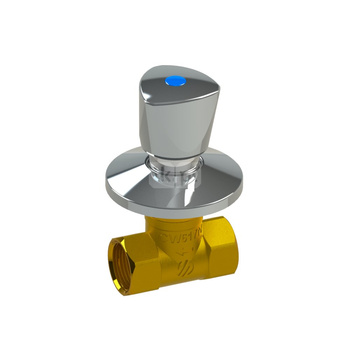 TEXAS zawór poddtynkowy z regulacją, uchwyt trójkątny ABS 3/4 GW x 3/4 GW