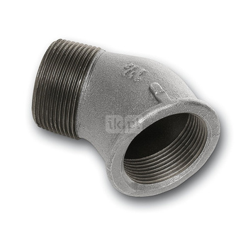 Kolano 45' SANHA 121# Żeliwo 1/2'' x 1/2'' (GW x GZ)