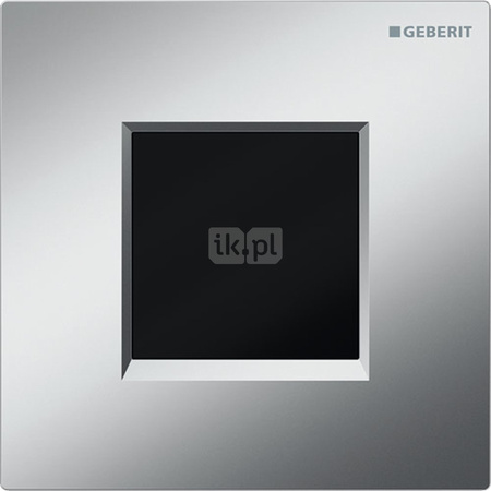 Elektroniczny zawór spłukujący Geberit do pisuaru, zasilanie bateryjne, Typ 30, chrom mat-chrom bł.