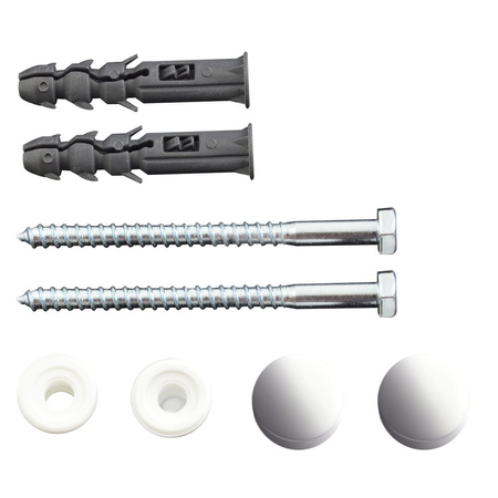 Zestaw do mocowania WC chrom