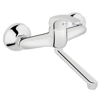 BASIC bateria umywalkowa ścienna, chrom