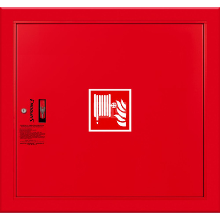 Hydrant DN25 wnękowy, wąż 20m, zamek patent, RAL 3000