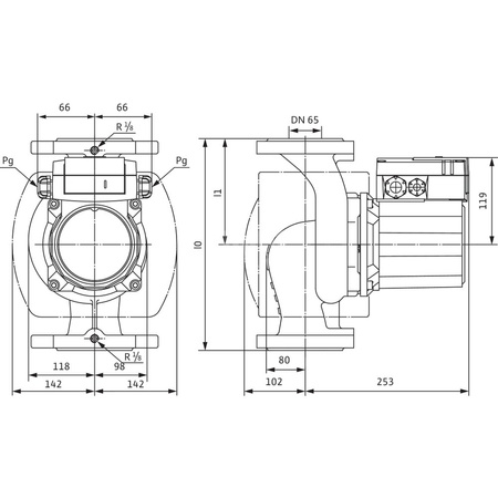 Pompa obiegowa WILO TOP-Z 65/10 DM PN16 RG wbudowana , 2900 obr/min3x400V 50 Hz