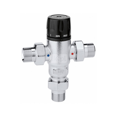 Regulowany termostatyczny zawór mieszający 3/4" 30÷65 st. C
