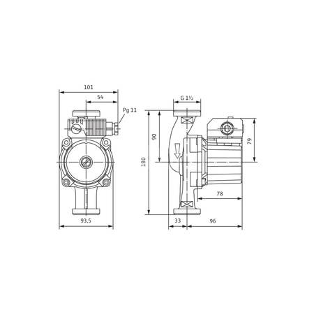 Pompa obiegowa WILO STAR-Z 25/6 wbudowana , 1900 obr/min1x230V 50 Hz