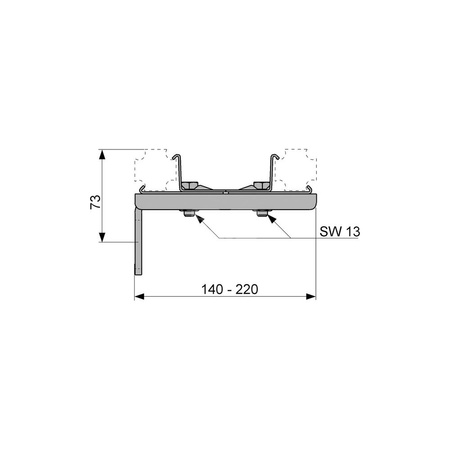 TECEprofil - mocowanie podwójne