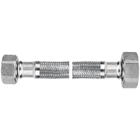 Wąż w oplocie stalowym L-30 cm 1/2" x 3/4" n-n