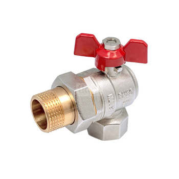 PHA-010 G1 WZ PN30 C DN25 Kurek kulowy kątowy śrubunek dławik CuZn-C