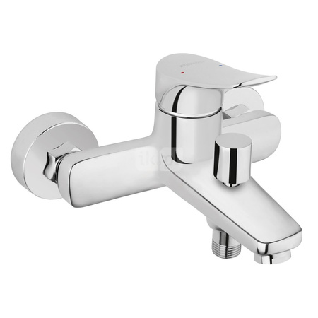 ESPACIO bateria wannowa ścienna, chrom