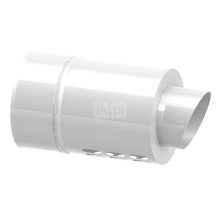 Zakończenie poziome systemu TWIN długość 250mm fi110/160mm płaszcz zewnętrzny wysoki połysk