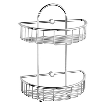 GRACE HOTEL koszyk na kosmetyki podwójny, chrom