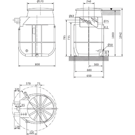 Pompa do ścieków WILO DrainLift WS50 Hz / 650m³/h