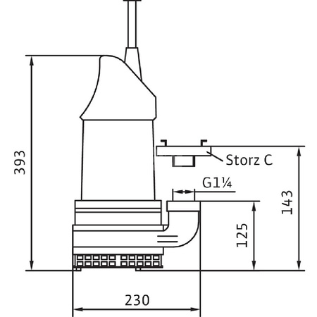 Pompa zanurzeniowa do ścieków WILO EMU KS 1x230V, moc 1.1W