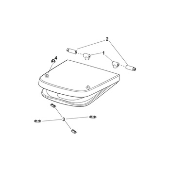 TECEone - deska toaletowa z pokrywą