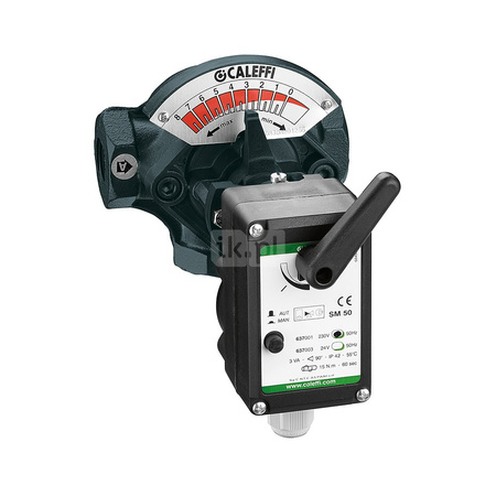 Zawór trójdrogowy mieszający sektorowy 1 1/4" z siłownikiem