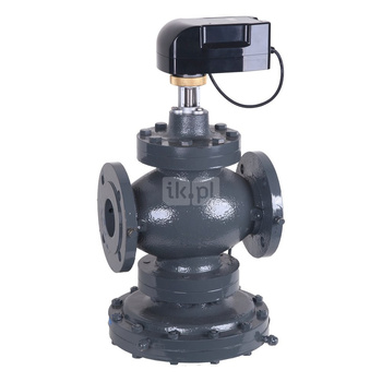 Zawór Kombi-QM, DN200, 40…400kPa, 20000…200000l/h, z siłownikiem 0-10V, ON/OFF, 3-pkt