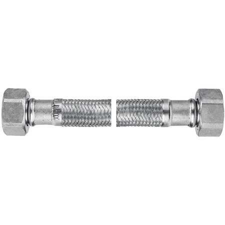 Wąż w oplocie stalowym L-60 cm 1/2" n-n z uszczelką